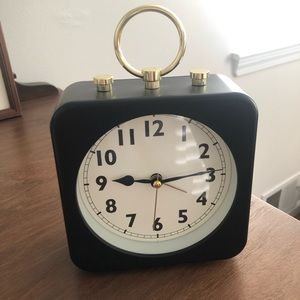Black and gold clock